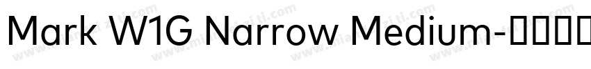 Mark W1G Narrow Medium字体转换